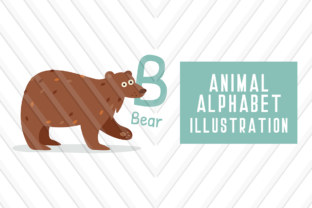 Animal Alphabet B for Bear: A Charming Typeface for Creative Projects