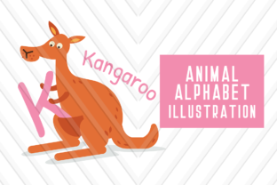 Animal Alphabet K for Kangaroo: A Playful Typeface for Creative Brands