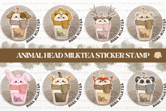 Animal Head Bubble Tea Digital Sticker: A Designer's Guide