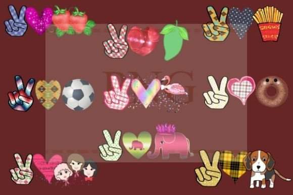 Creative Uses for Peace Love Animal, Food Png Designs