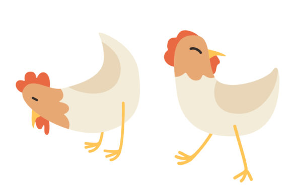Cute Chicken Animal Vector Illustration: A Designer's Go-To Asset