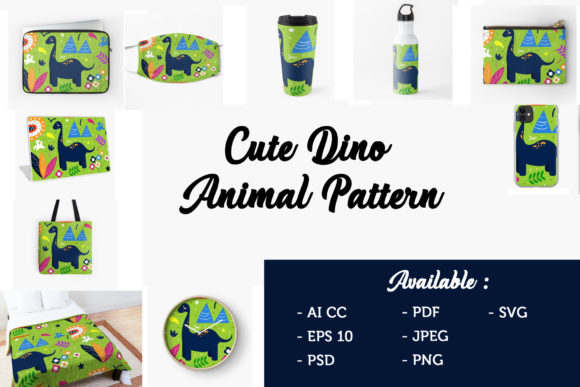 Cute Dinosaurus Animal Illustration: Your Go-To Design Asset