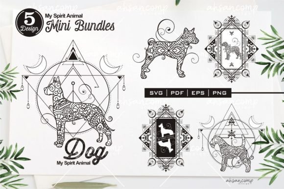 Dog Mandala: The Spirit Animal Font for Your Brand
