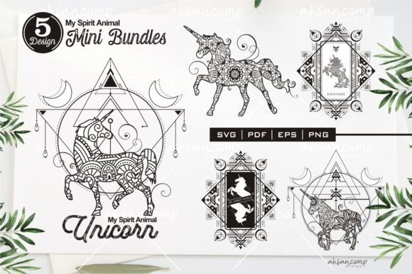 Embrace the Magic of Unicorn Mandala, My Spirit Animal