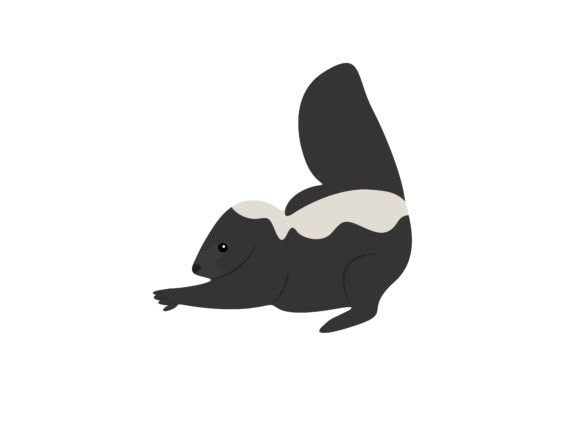 Lazy Skunk Animal: A Playful Design Asset for Modern Creators