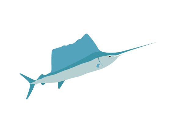 The Blue Marlin Fish Animal: Power and Elegance in a Single Illustration