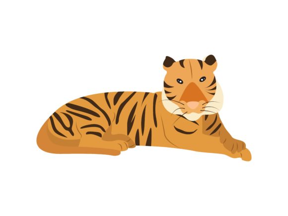The Tiger Sitting Animal: A Playful Asset for Your Creative Projects